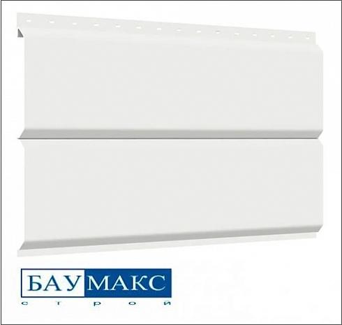 Сайдинг металлический БРУС Белый RAL 9003  